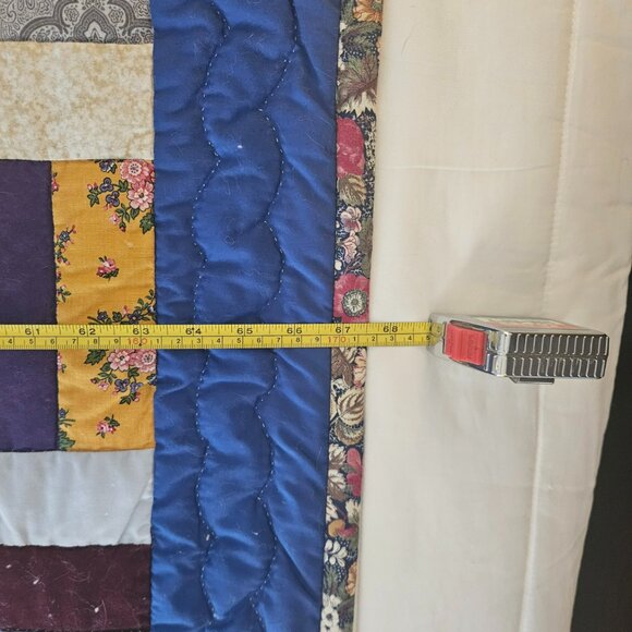 Quilt Amish Handmade Rail Fence 67x80 Full-Size Bed Oversized Twin Lancaster PA - Picture 6 of 11